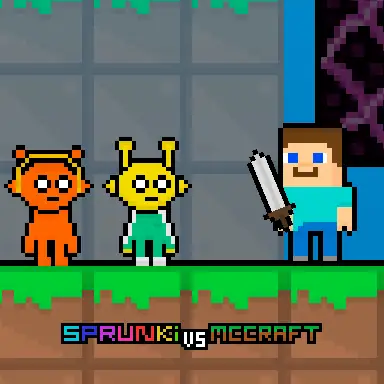 Sprunki vs MCCraft oyunu