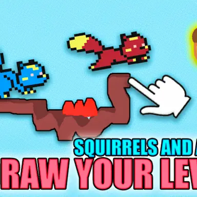 Squirrels and Acorn - Draw your level! oyunu