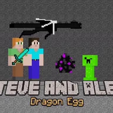 Steve and Alex Dragon Egg oyunu