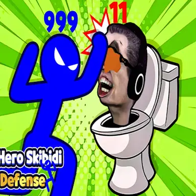 Stickman Hero Skibidi Tower Defense oyunu