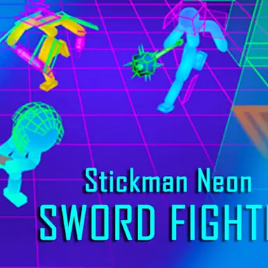 Stickman Neon Sword Fighting game