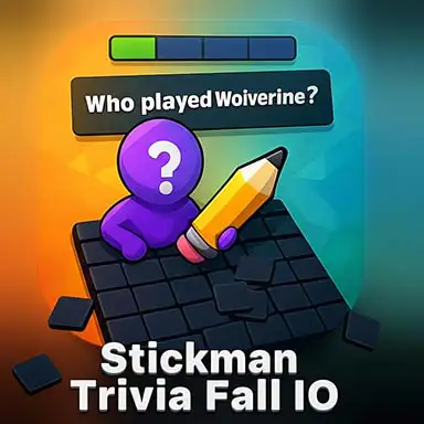 Stickman Trivia Fall IO oyunu