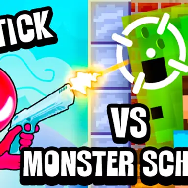 Stickman vs Monster School game