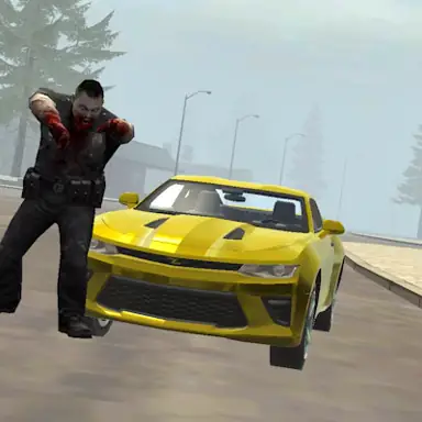 Suburbs Zombie Driving game