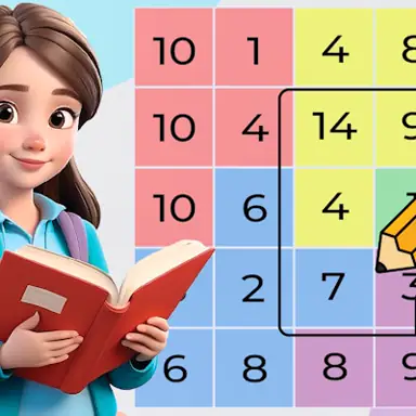 Sum Challenge Number Grid game
