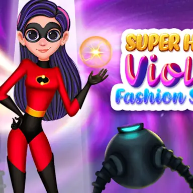 Superhero Violet Fashion Shoot game