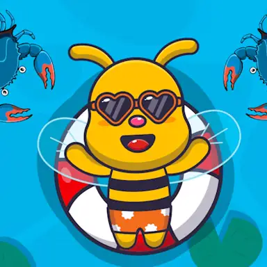Swimming Bee game