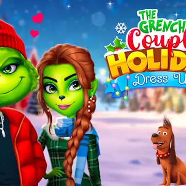 The Grinch Couple Holiday Dress Up game