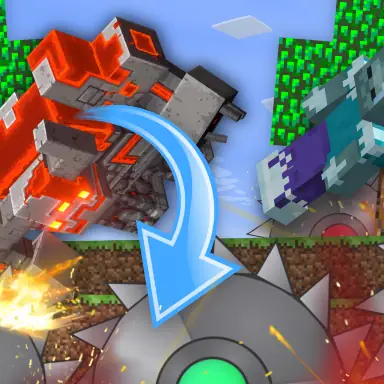 The Mobs Farm in Mineblock! oyunu