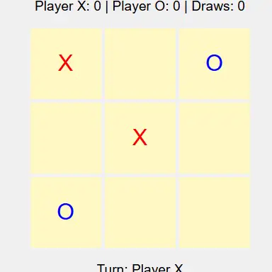 tic tac toe html oyunu