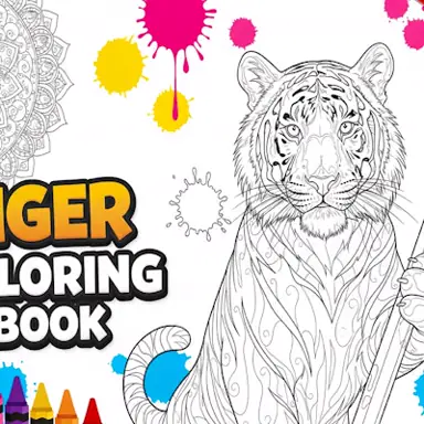 Tiger Coloring Book game