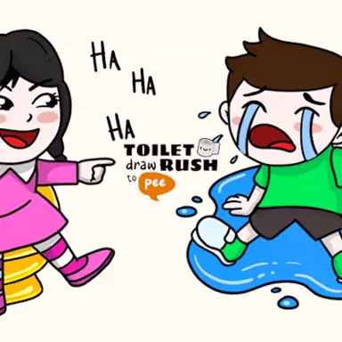 Toilet Rush Draw To Pee game