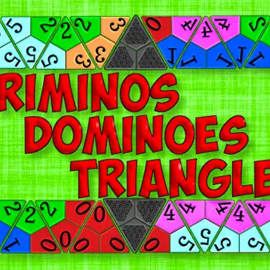 Triminos Dominoes Triangles game