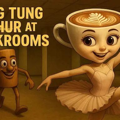 Tung Tung Sahur at Backrooms game