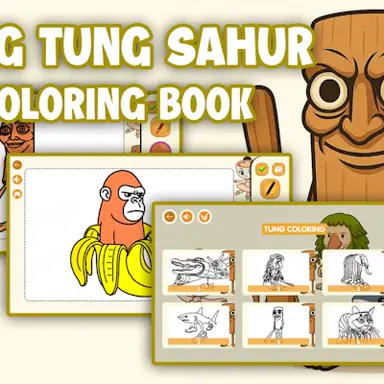Tung Tung Sahur Coloring Book game