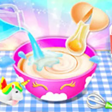 Unicorn Cake Make oyunu