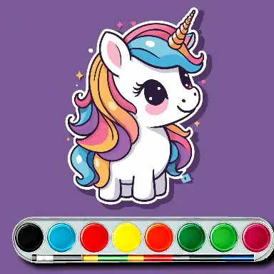 Unicorn Coloring Challenge game