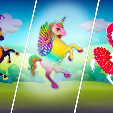 Unicorn Dress Up: Makeup Games oyunu