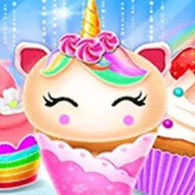 Unicorn Mermaid Cupcake Cooking Design - Creative game