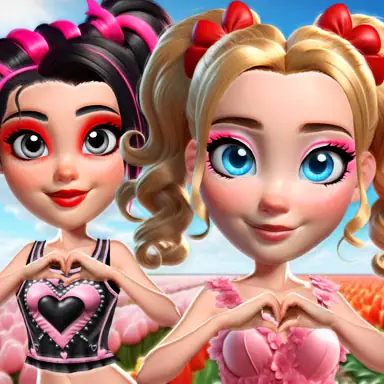 Vibrant Hearts Glamour vs Punk game