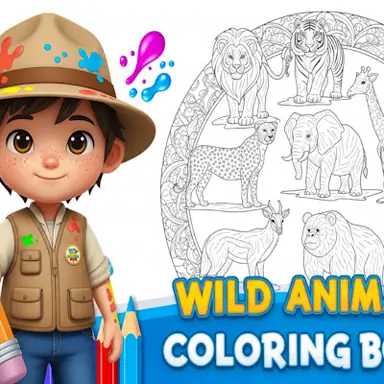 Wild Animals Coloring Book oyunu