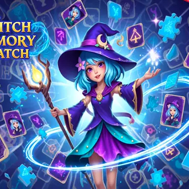 Witch Memory Match game