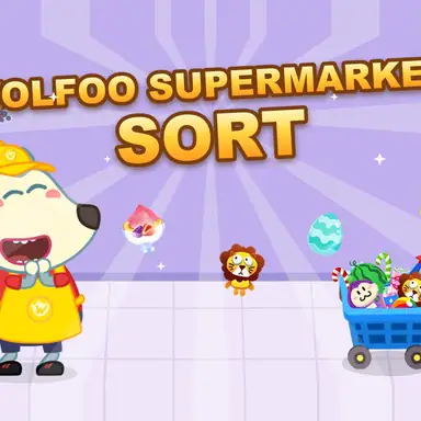 Wolfoo Supermarket Sort oyunu