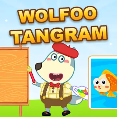 Wolfoo Tangram oyunu