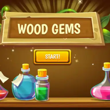 Wood Gems Bubble Shooter game