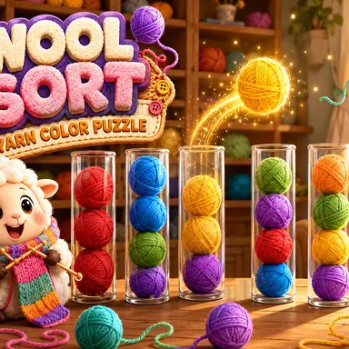 Wool Sort: Yarn Color Puzzle oyunu
